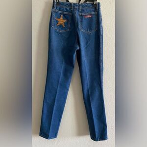 Vintage Jordache High Waist Straight Leg Blue Jeans cotton made USA mom jeans 28